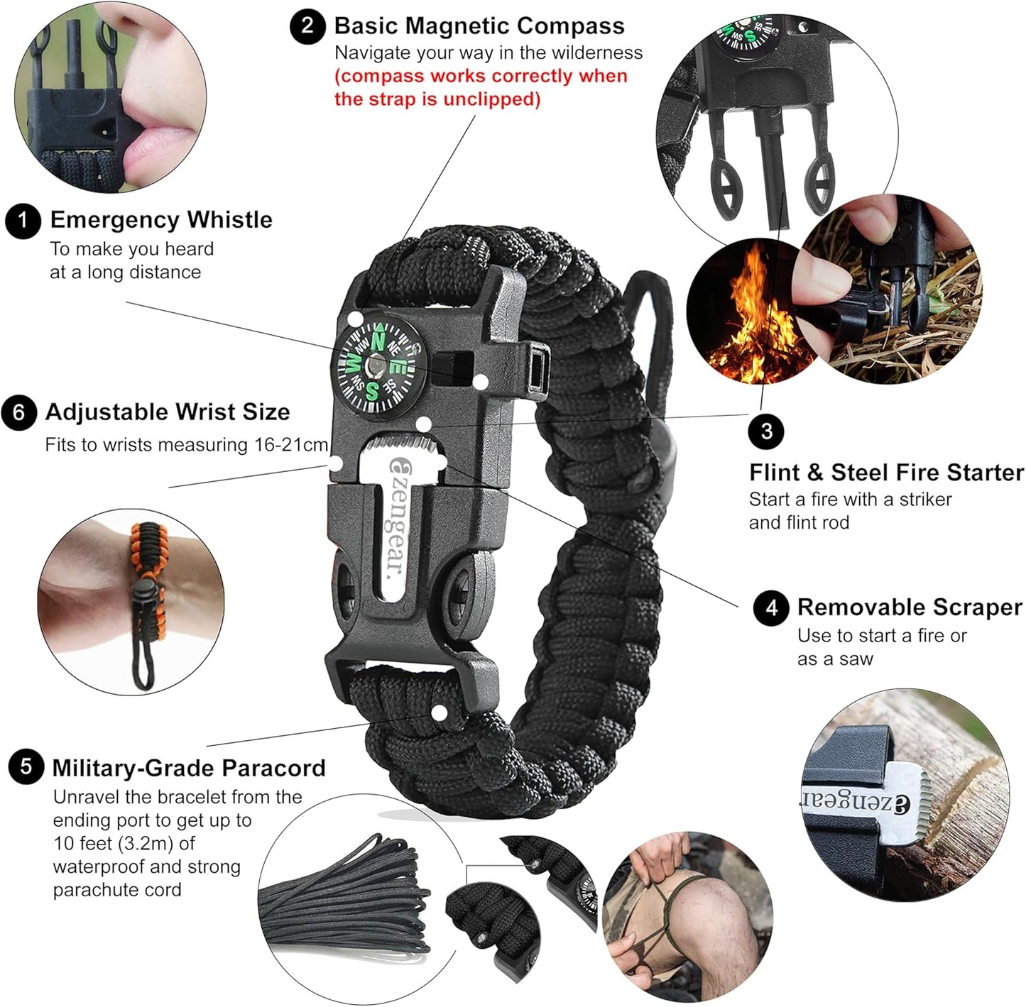 FREE Paracord Survival Bracelet
