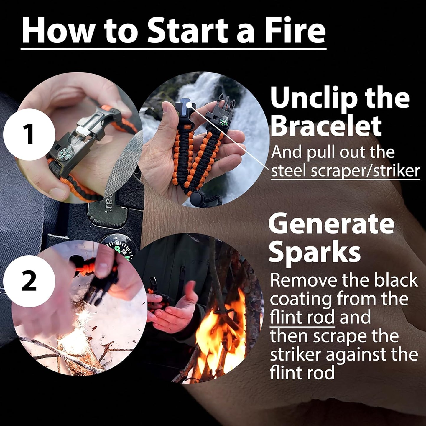 FREE Paracord Survival Bracelet